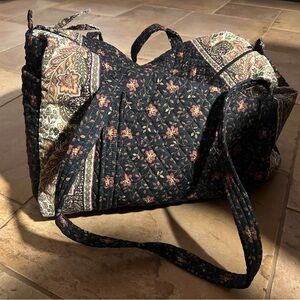 Vera Bradley Black Walnut Paisley Duffel Bag
